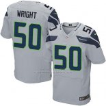 Camiseta Seattle Seahawks Wright Apagado Blanco Nike Elite NFL Hombre