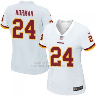 Camiseta Washington Commanders Norman Blanco Nike Game NFL Mujer