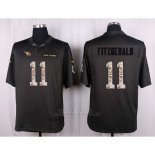 Camiseta Arizona Cardinals Fitzgerald Apagado Gris Nike Anthracite Salute To Service NFL Hombre