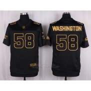 Camiseta Arizona Cardinals Washington Negro Nike Elite Pro Line Gold NFL Hombre