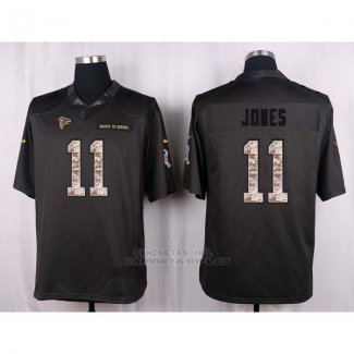 Camiseta Atlanta Falcons Jones Apagado Gris Nike Anthracite Salute To Service NFL Hombre