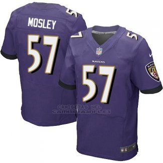 Camiseta Baltimore Ravens Mosley Violeta Nike Elite NFL Hombre
