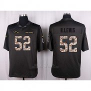 Camiseta Baltimore Ravens R.lewis Apagado Gris 2016 Nike Anthracite Salute To Service NFL Hombre