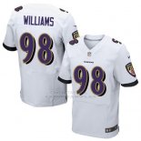 Camiseta Baltimore Ravens Williams Blanco Nike Elite NFL Hombre