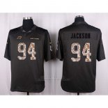 Camiseta Carolina Panthers Jackson Apagado Gris Nike Anthracite Salute To Service NFL Hombre
