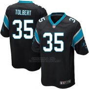 Camiseta Carolina Panthers Tolbert Negro Nike Game NFL Nino