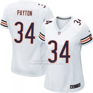 Camiseta Chicago Bears Payton Blanco Nike Game NFL Mujer