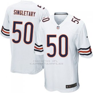 Camiseta Chicago Bears Singletary Blanco Nike Game NFL Nino
