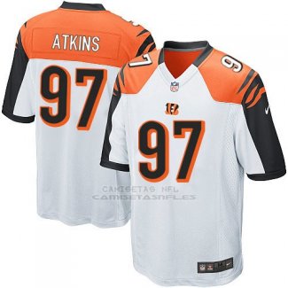 Camiseta Cincinnati Bengals Atkins Blanco Nike Game NFL Hombre