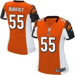 Camiseta Cincinnati Bengals Burfict Naranja Nike Game NFL Mujer