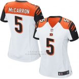 Camiseta Cincinnati Bengals McCarron Blanco Nike Game NFL Mujer