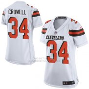 Camiseta Cleveland Browns Crowell Blanco Nike Game NFL Mujer