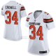 Camiseta Cleveland Browns Crowell Blanco Nike Game NFL Mujer