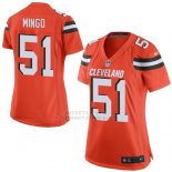 Camiseta Cleveland Browns Mingo Naranja Nike Game NFL Mujer