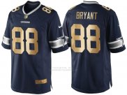 Camiseta Dallas Cowboys Bryant Profundo Azul Nike Gold Game NFL Hombre