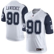 Camiseta Dallas Cowboys Lawrence Blanco y Profundo Azul Nike Elite NFL Hombre