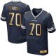 Camiseta Dallas Cowboys Martin Profundo Azul Nike Gold Elite NFL Hombre