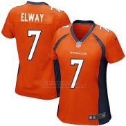 Camiseta Denver Broncos Elway Naranja Nike Game NFL Mujer