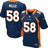 Camiseta Denver Broncos Miller Azul Nike Elite NFL Hombre