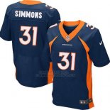 Camiseta Denver Broncos Simmons Azul 2016 Nike Elite NFL Hombre