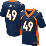 Camiseta Denver Broncos Smith5 Azul Nike Elite NFL Hombre