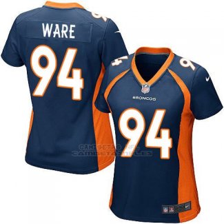 Camiseta Denver Broncos Ware Azul Oscuro Nike Game NFL Mujer