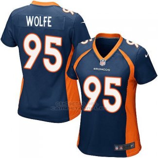 Camiseta Denver Broncos Wofle Azul Oscuro Nike Game NFL Mujer