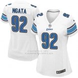 Camiseta Detroit Lions Ngata Blanco Nike Game NFL Mujer