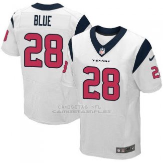 Camiseta Houston Texans Blue Blanco Nike Elite NFL Hombre