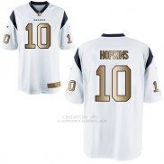Camiseta Houston Texans Hoplins Blanco Nike Gold Game NFL Hombre