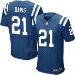 Camiseta Indianapolis Colts Davis Azul Nike Elite NFL Hombre