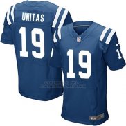 Camiseta Indianapolis Colts Unitas Azul Nike Elite NFL Hombre