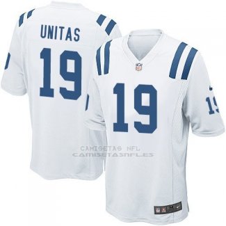 Camiseta Indianapolis Colts Unitas Blanco Nike Game NFL Nino