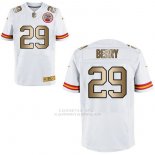 Camiseta Kansas City Chiefs Berry Blanco Nike Gold Elite NFL Hombre