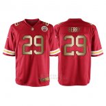 Camiseta Kansas City Chiefs Berry Rojo Nike Gold Game NFL Hombre