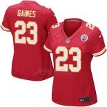 Camiseta Kansas City Chiefs Gaines Rojo Nike Game NFL Mujer