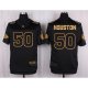 Camiseta Kansas City Chiefs Houston Negro Nike Elite Pro Line Gold NFL Hombre