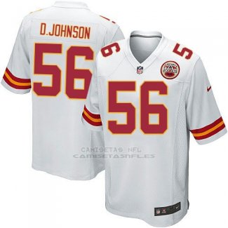 Camiseta Kansas City Chiefs Johnson Blanco Nike Game NFL Nino