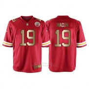 Camiseta Kansas City Chiefs Maclin Rojo Nike Gold Game NFL Hombre