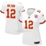 Camiseta Kansas City Chiefs Wilson Blanco Nike Game NFL Mujer