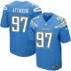 Camiseta Los Angeles Chargers Attaochu Azul Nike Elite NFL Hombre