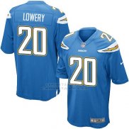 Camiseta Los Angeles Chargers Lowery Azul Nike Game NFL Nino