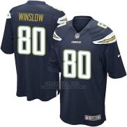Camiseta Los Angeles Chargers Winslow Negro Nike Game NFL Hombre