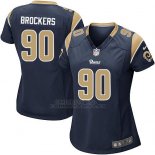 Camiseta Los Angeles Rams Brockers Negro Nike Game NFL Mujer