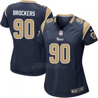 Camiseta Los Angeles Rams Brockers Negro Nike Game NFL Mujer