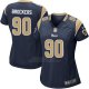 Camiseta Los Angeles Rams Brockers Negro Nike Game NFL Mujer