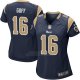 Camiseta Los Angeles Rams Goff Negro Nike Game NFL Mujer