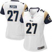 Camiseta Los Angeles Rams Mason Blanco Nike Game NFL Mujer