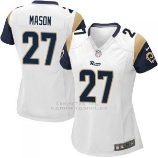 Camiseta Los Angeles Rams Mason Blanco Nike Game NFL Mujer