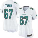 Camiseta Miami Dolphins Tunsil Blanco Nike Game NFL Mujer